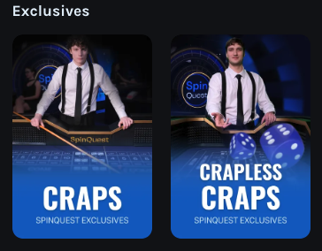 SpinQuest Exclusive release of Craps and Bubble Craps screenshot